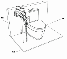 無障礙衛生間馬桶邊的扶手