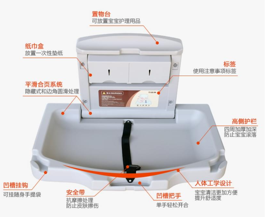 酒店廁所方便嬰兒臺